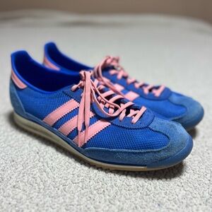 Adidas SL 72 OG Trainers Shoes Bright Royal Blue and Semi Pink Women's Size 10